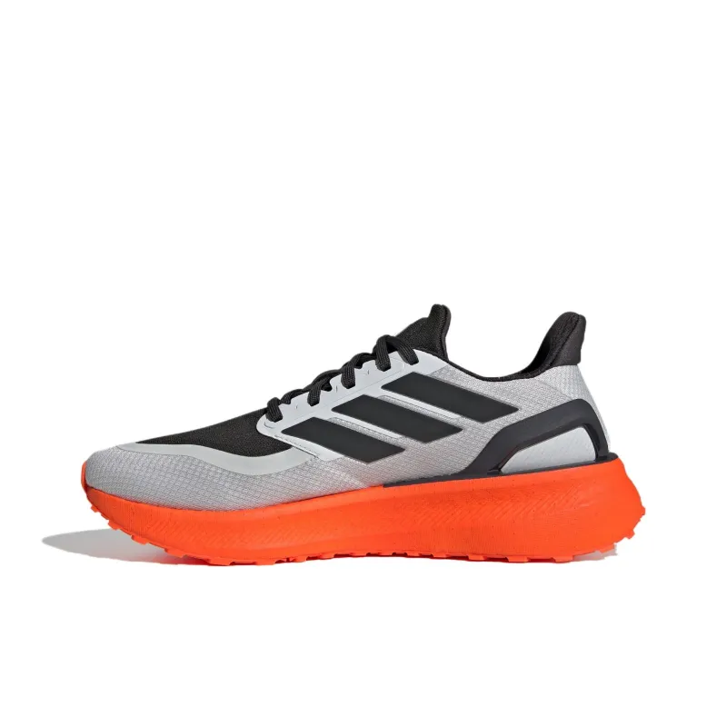 Adidas PUREBOOST 5 Anti Slip Wear Resistant Low Top Running Shoes Unisex Gray Orange-1