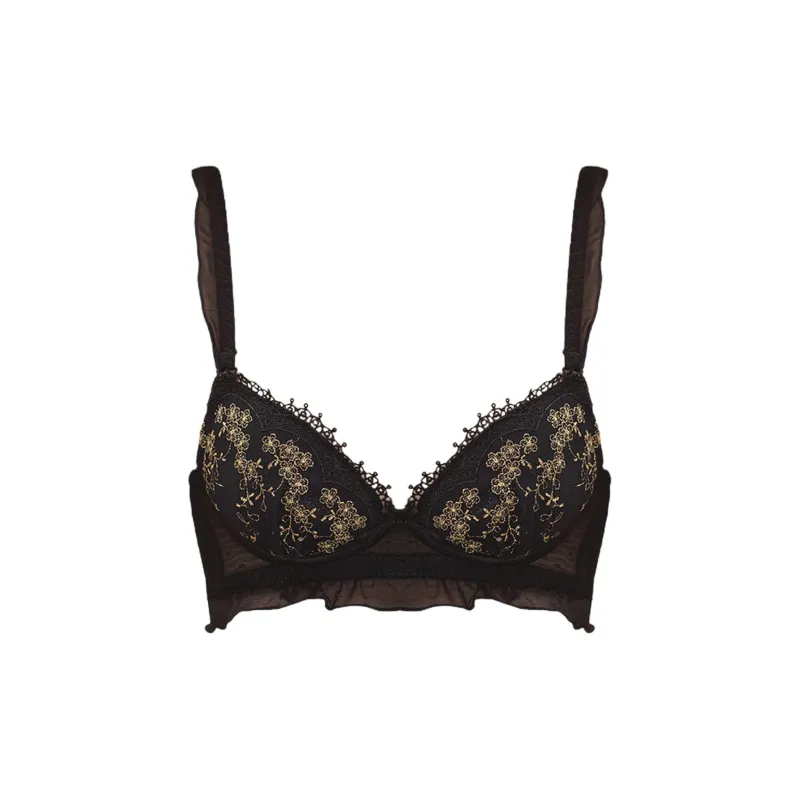 Flowers in water Women's Bras-1