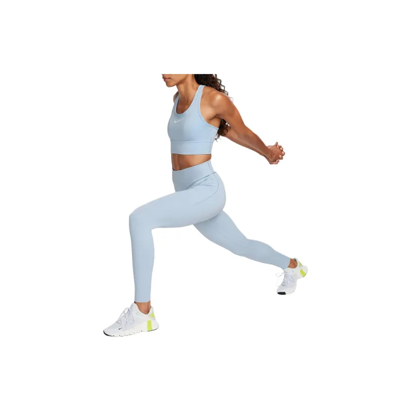 Nike Padded Longline Sports Bra Women's Blue-2