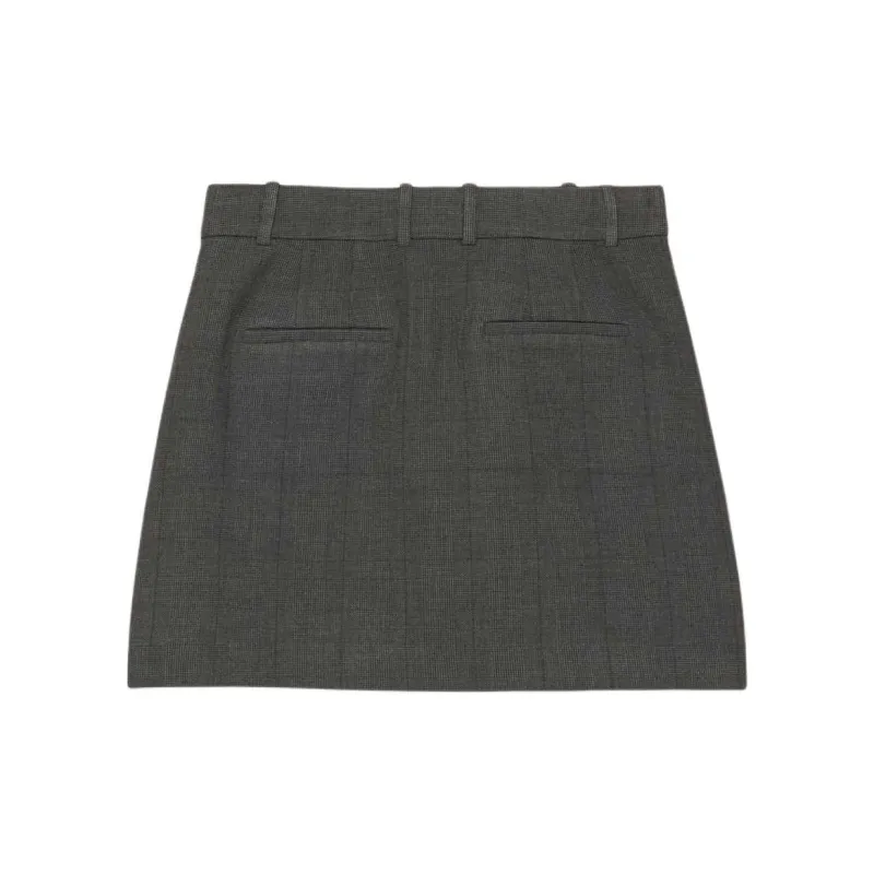 ARITZIA Babaton Chisel Skirt Casual Short Skirts Women's Thomas H Charcoal/Charcoal-1