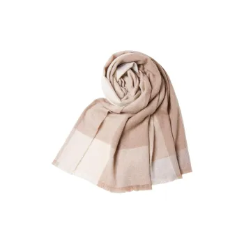 H YXIANG Cashmere Knit Scarves Women's Dark Beige/Dark Blue/Dark Green/Navy Blue
