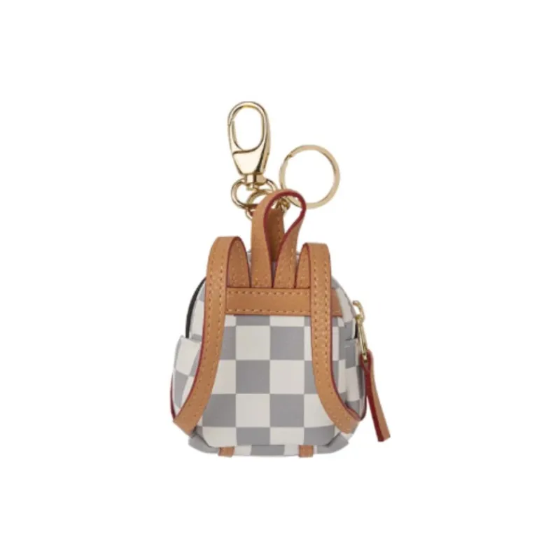 SPRAYGROUND Artificial Leather Coin Purse Unisex White Brown-2