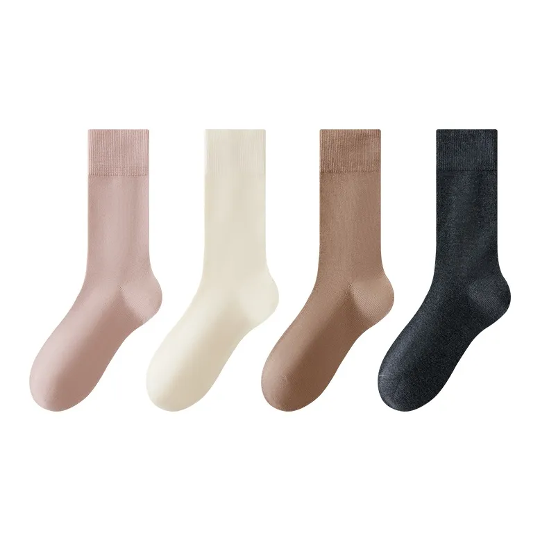 MIIOW Mid Calf Socks Women's 4 Pack-0