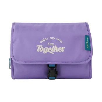 M Square Polyester Travel Divided Pouch Toiletry Bag Regular Unisex Multicolor
