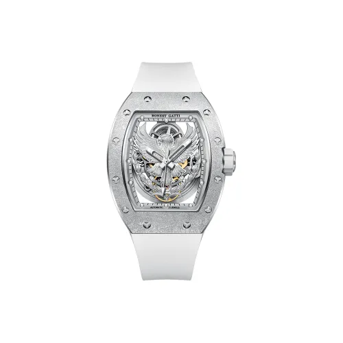 BONEST GATTI Soaring Collection Automatic Mechanical Movement Watch Men's Watches Silver Dial