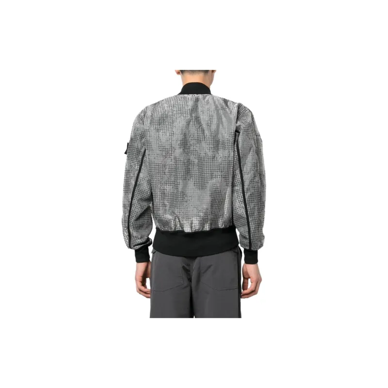 STONE ISLAND Zipped Bomber Jacket-4