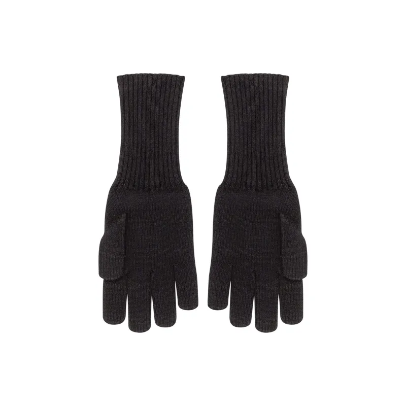 Marine Serre Logo Embroidered Full Finger Gloves-1