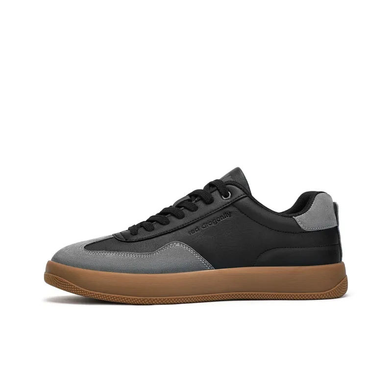 RED DRAGONFLY German Army Trainers Casual Shoes Men's Black White-1