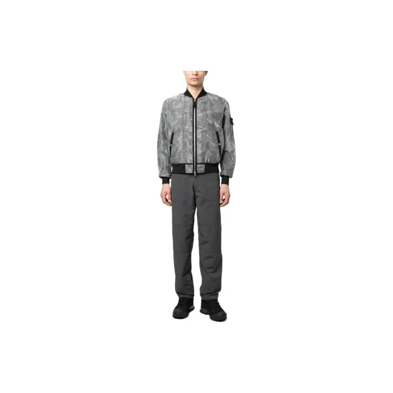 STONE ISLAND Zipped Bomber Jacket-2