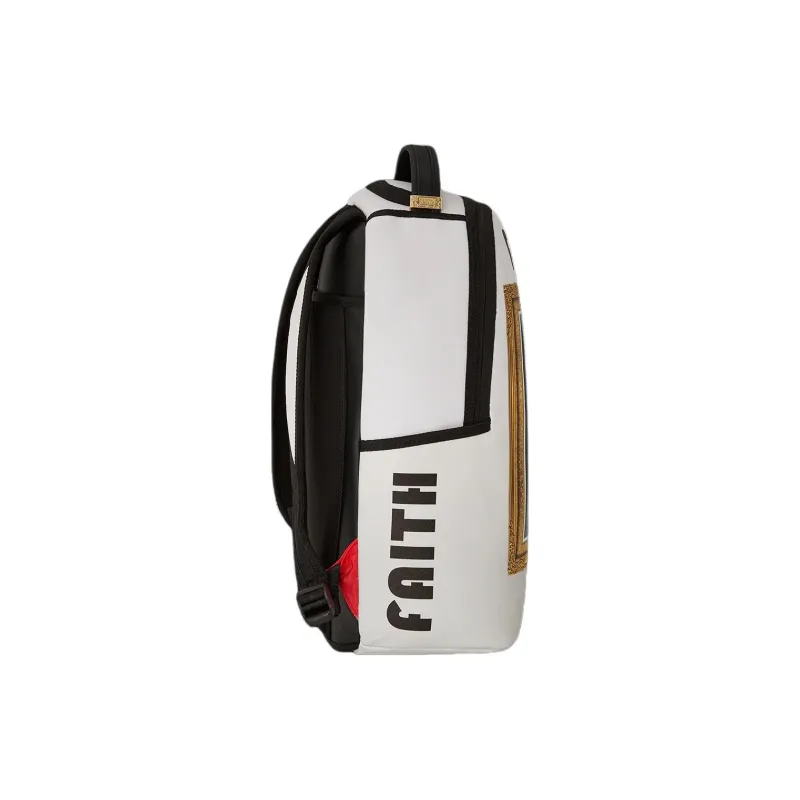 SPRAYGROUND FAITH RINGOLD Collaboration Artificial Leather Backpack Unisex White-3