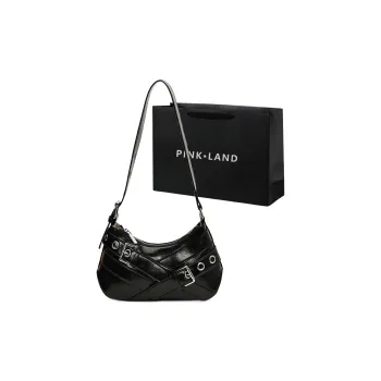 PINK·LAND PU Shoulder Bag Regular Women's Coffee/Brown/Red Black/White