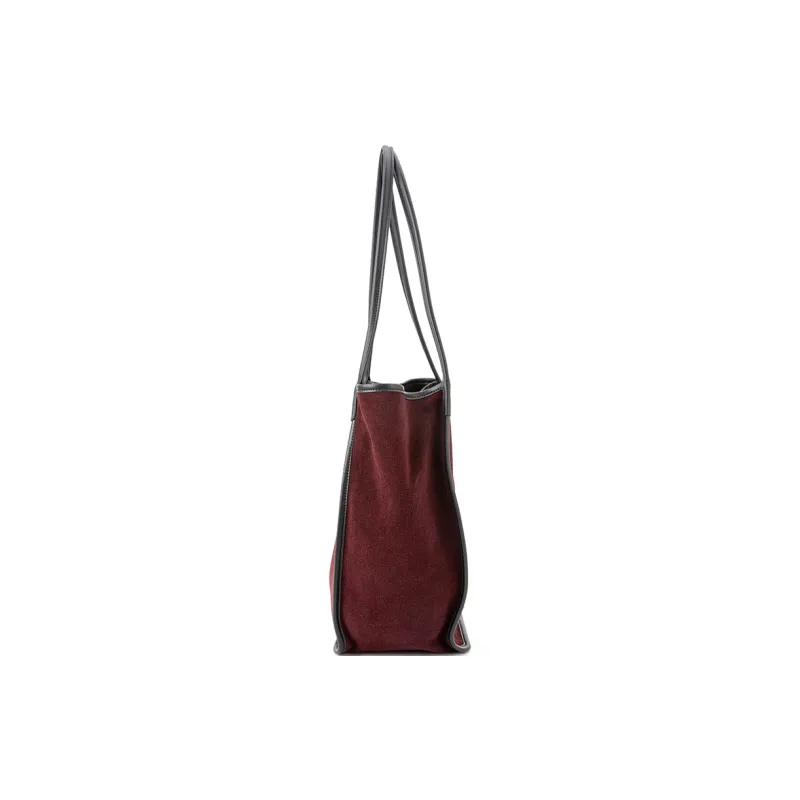 VENOF Cow Leather Tote Bag Shopping Bag Shoulder Bags Medium Size Women's Coffee/Rebrown/Royal Red-16
