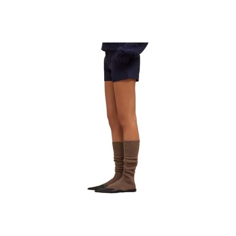 AMIPARIS Knee High Socks Men's 1 Pack Taupe-1