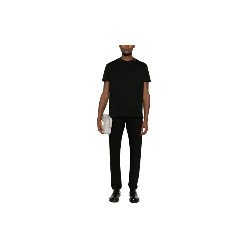Valentino Untitled Stud Crewneck T Shirt-3
