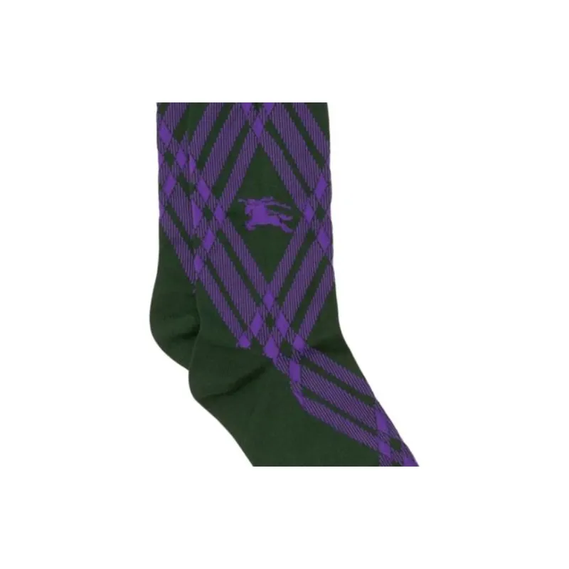 Burberry FW23 Knee-High Socks Men's 1 Pack Multicolor-4