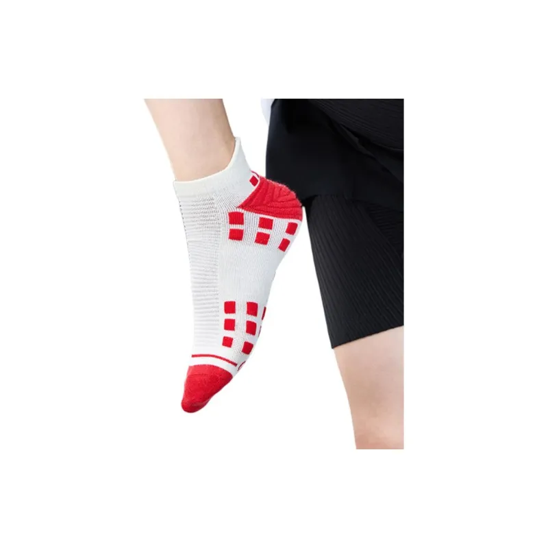 QIAODAN x QIANGFENGCHUIFU,LIANMINGKUAN No Show Socks Unisex Tomato Red-3