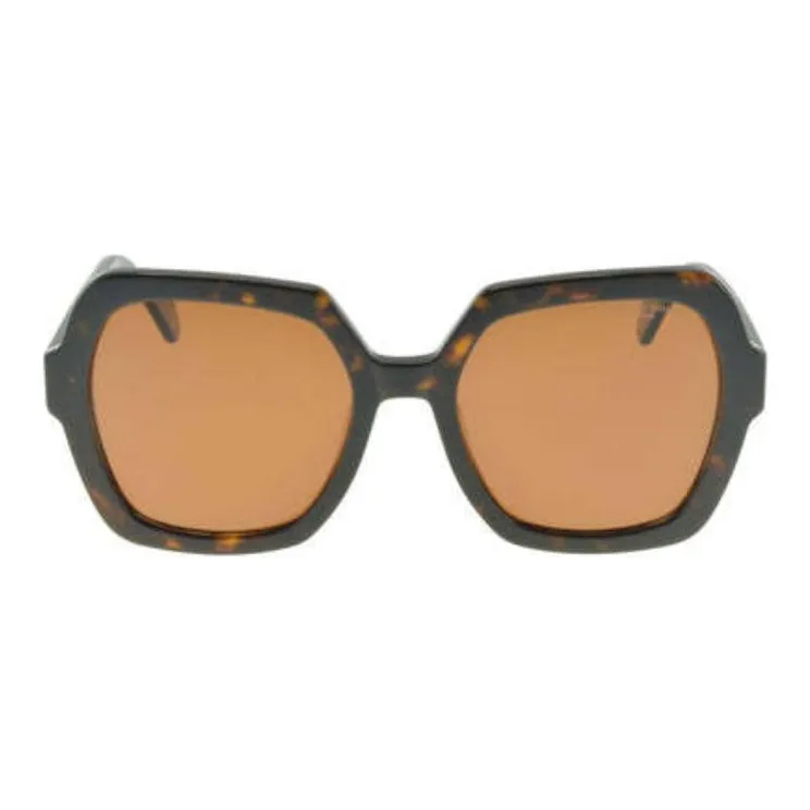 INES DE LA FRESSANGE Square Sunglasses Unisex Brown-1