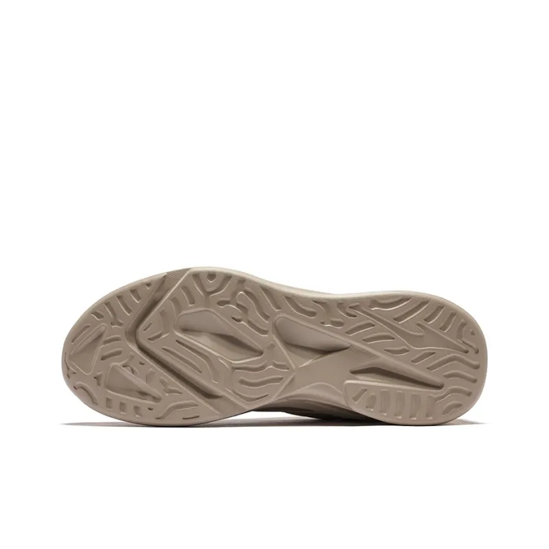 Erke Slip Resistant Water Resistant Low Top Casual Running Shoes Men's Light Linen Brown Stone-3