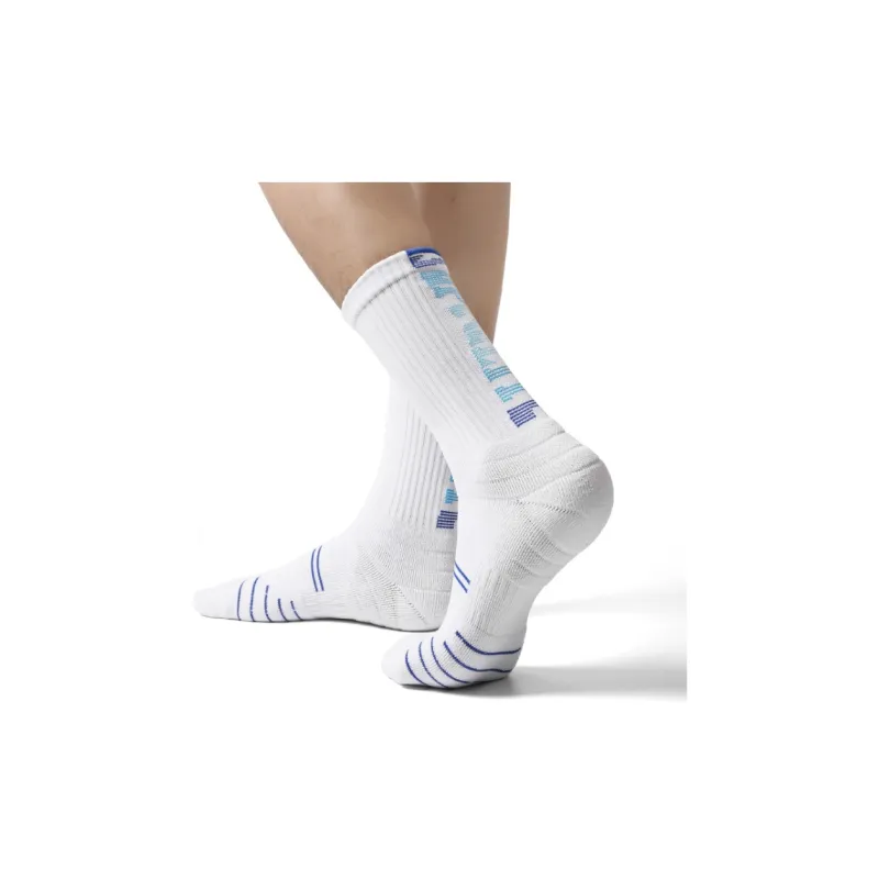 AUN Basketball Socks Unisex White-2