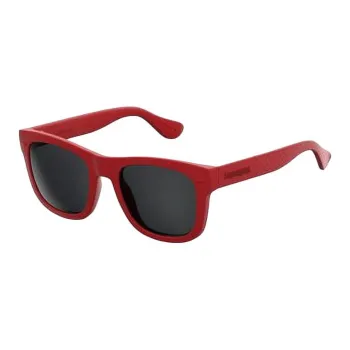 Havaianas Plastic Acetate Irregular Shape Sunglasses Unisex Red
