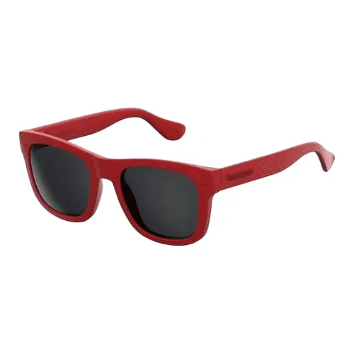 Havaianas Plastic Acetate Irregular Shape Sunglasses Unisex Red
