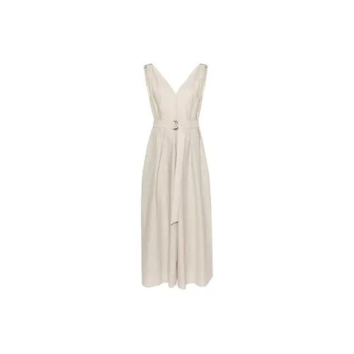 Brunello Cucinelli Sleeveless Dresses Women's White