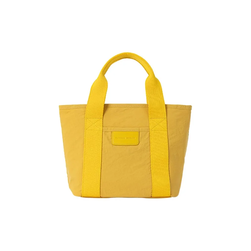 VANESSA HOGAN Fabric Tote Bag Shopping Bag Handbag Women's Black/Ecru/Light Blue/Yellow-9