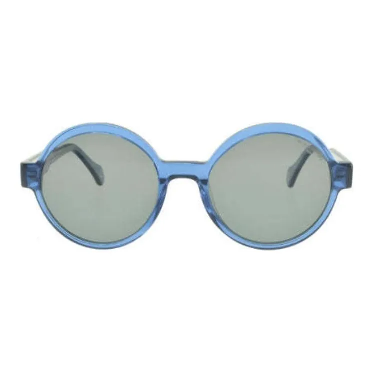 INES DE LA FRESSANGE Acetate Round Sunglasses Women's Blue-1