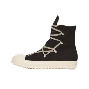 Rick Owens DRKSHDW High Top Canvas Shoes Men's Black
