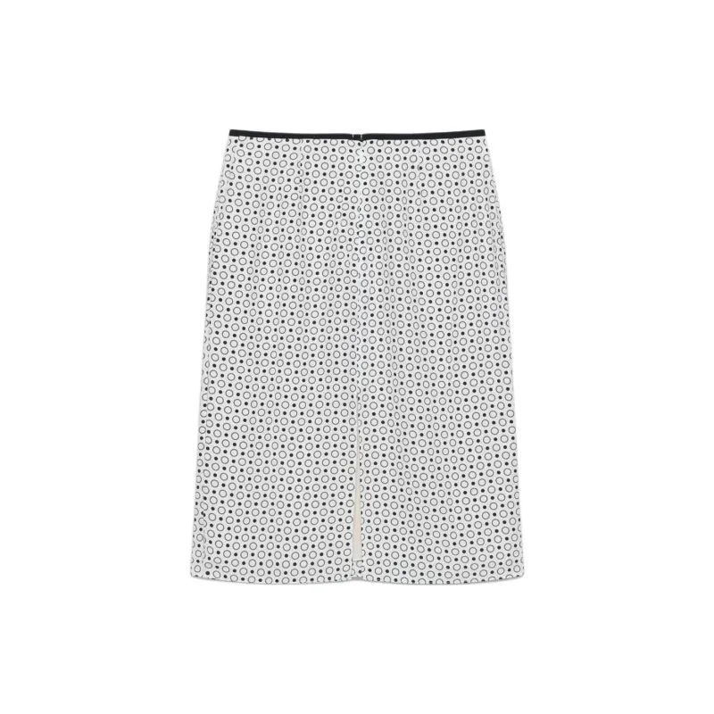 ARITZIA FW24 Wilfred Isadora Silk Skirt Casual Long Skirts Women's Light Birch Black/Light Birch Wood Black-1