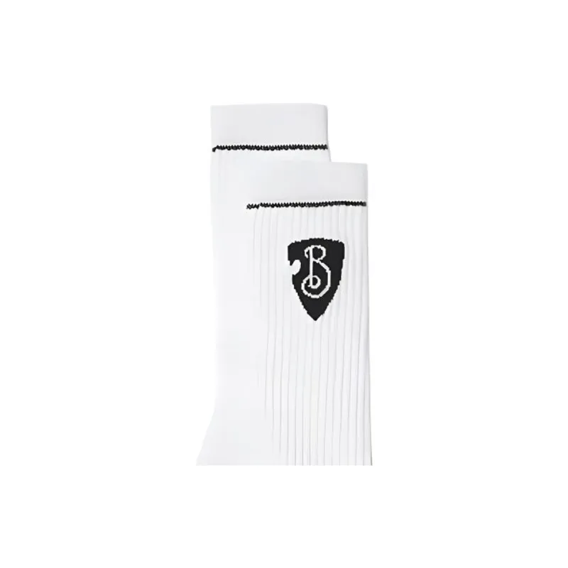 Burberry SS24 Mid Calf Socks Women's 1 Pack White-2