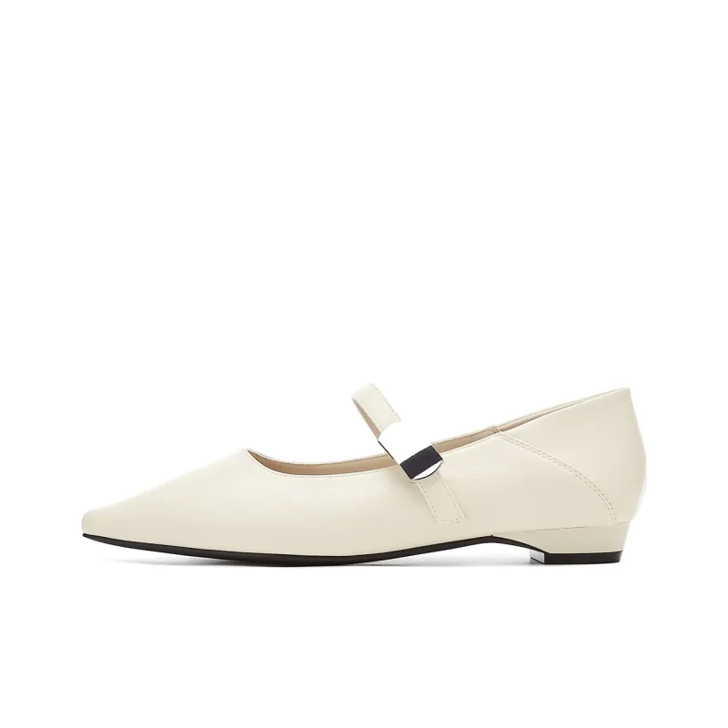 SOBB Casual Single Shoes 1.5cm Women's Beige-0