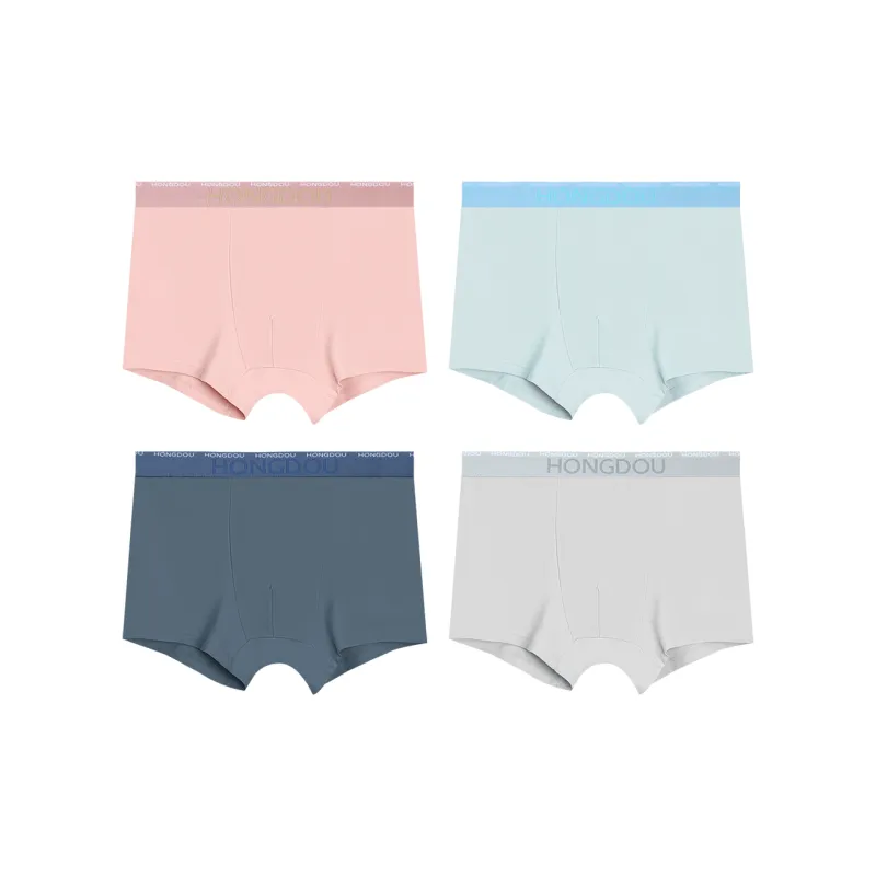 Red Bean Underpants Men's 4 Pack-4