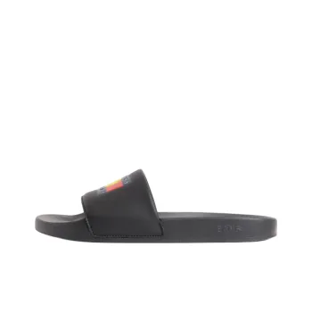 Tommy Hilfiger Tommy Hilfiger X Smiley Co-brand EVA Abrasion-Resistant Slide Slippers Men's Black
