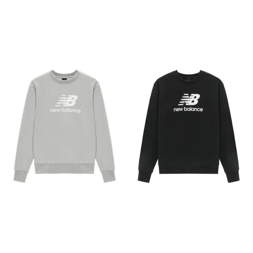 New Balance Sweatshirts Unisex Set Of 2 Black+Gray