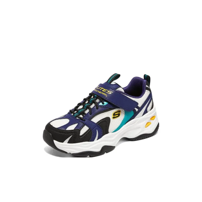 Skechers Slip Resistant Anti Kick Kids Lifestyle Shoes Blue White Black Kids'-2