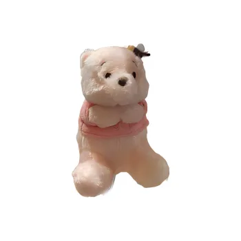 Disney Cherry Blossom Keychain Pink Dolls Plush Doll Small Size Tall Shanghai Disney