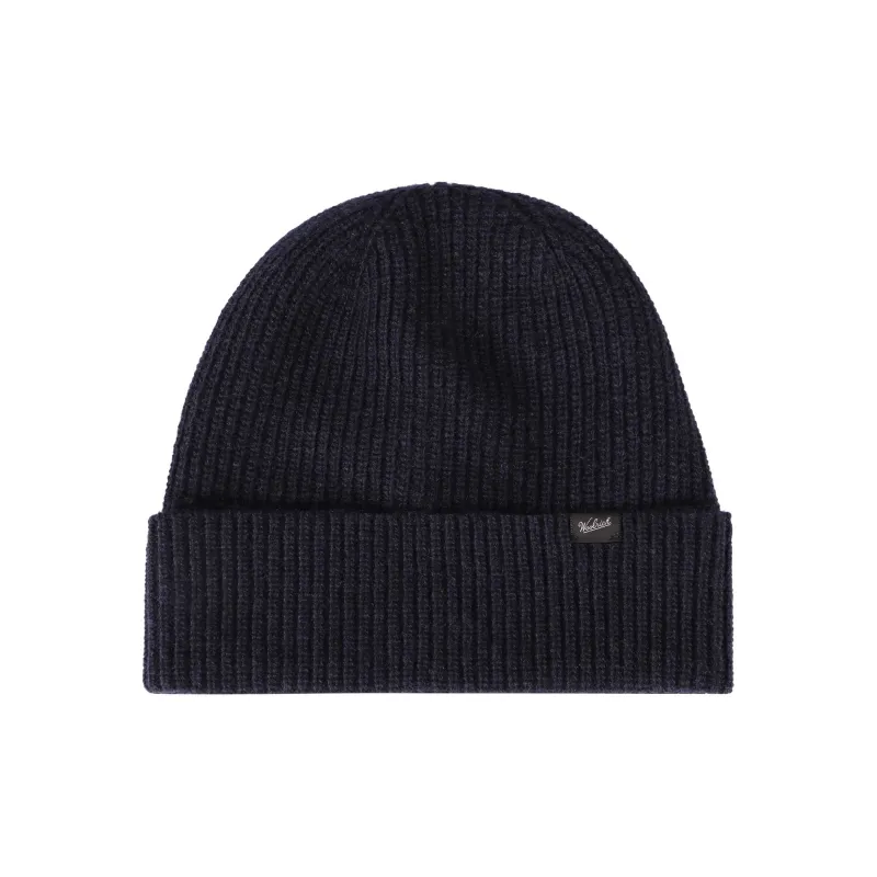 WOOLRICH Pure Wool Beanies Men's Black-0