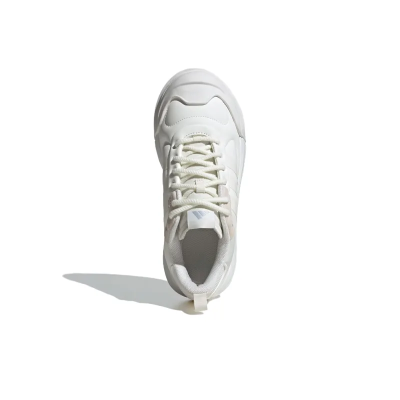 Adidas Anti Slip Wear Resistant Low Top Casual Shoes Unisex White-3