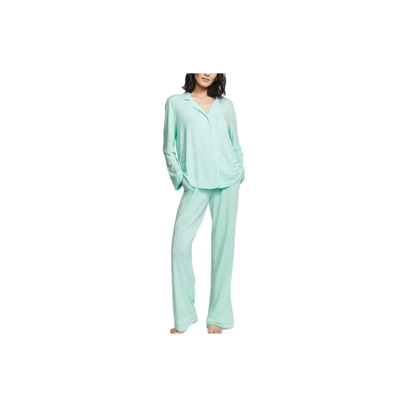 Victoria's Secret Modal Long Pajama Set Pajama Set Women's Celadon Green-1