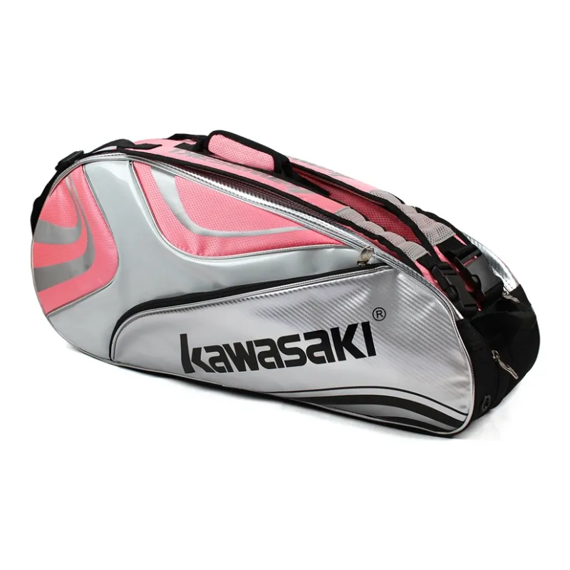 Kawasaki Fabric+Synthetic Leather Gym Bag Large Size Unisex-26