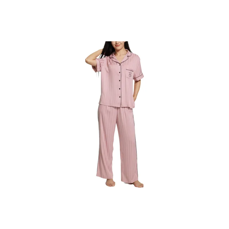 Victoria's Secret Pajama Set Women's Rose Purple-2