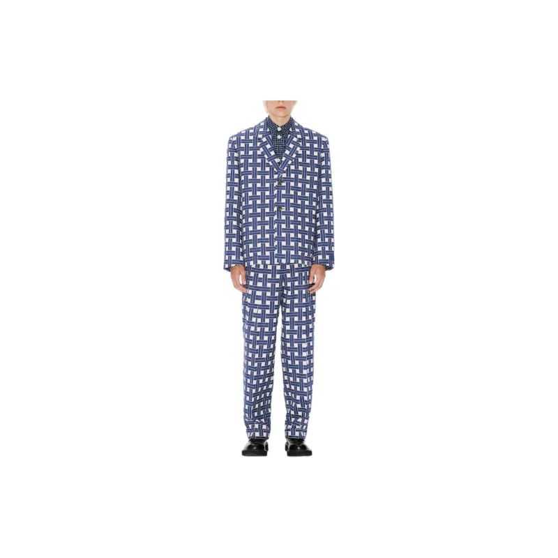 KENZO FW24 Casual Pants Men's Dark Blue-2