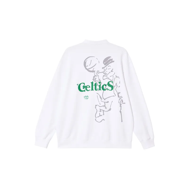 JACK JONES· x NBA Sweatshirt Men's Raw White-1