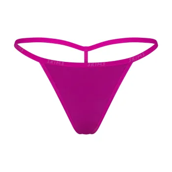 SKIMS COTTON LOGO STRING THONG Underpants Women's 1 Pack LOLLIPOP/Strawberry Color