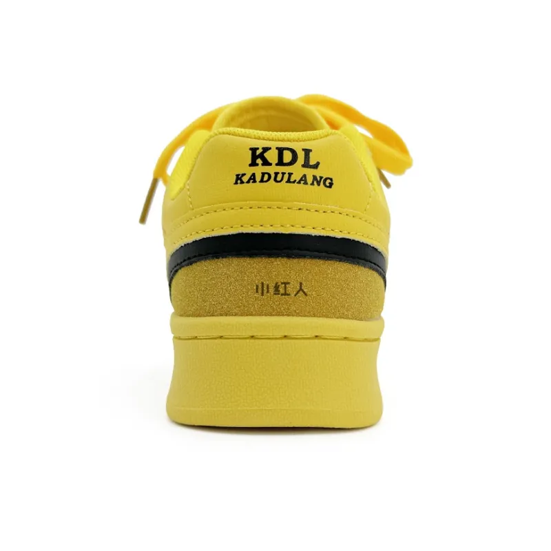 Little Red Man Lightweight Low Top Skateboard Shoes Unisex Yellow-3