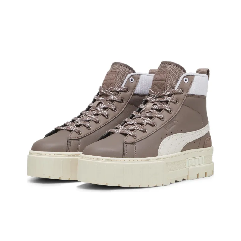PUMA Mayze Ankle Boots Women's White Brown-2
