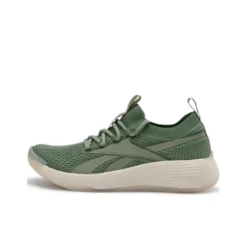 Reebok Wear Resistant Breathable Slip Resistant Low Top Running Shoes Unisex Green
