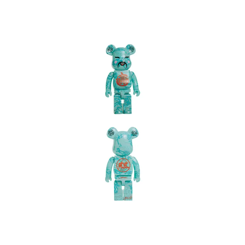 BE@RBRICK x ACU X Jahan Loh 1000% BE@RBRICK 2022 Zhao Cai Jin Bao Green Trendy Figures 70cm-2