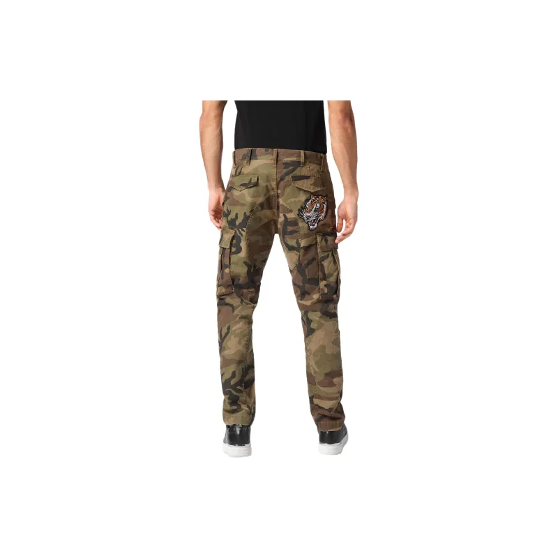 PHILIPP PLEIN Camoflage Cargo Trousers-2
